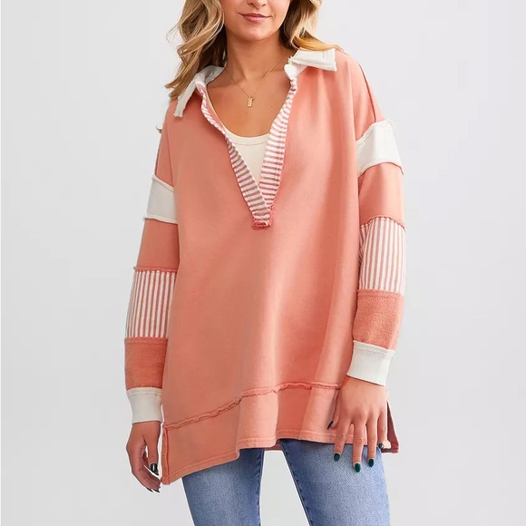 Free People | Clean Prep Oversized Pullover - Picture 2 of 6